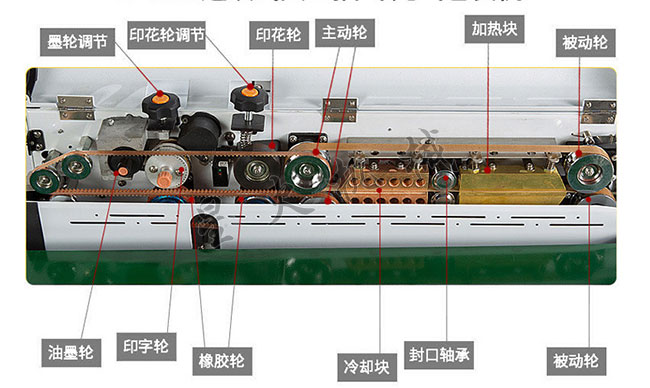 全自動抽氣封口機設(shè)備細節(jié)解剖圖