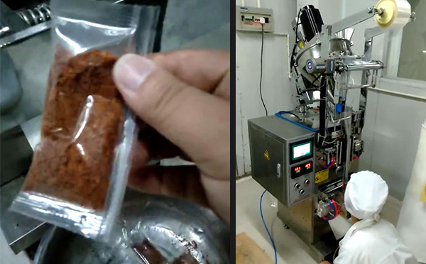 星火廠家燒肉粉包裝機(jī)客戶案例實拍圖